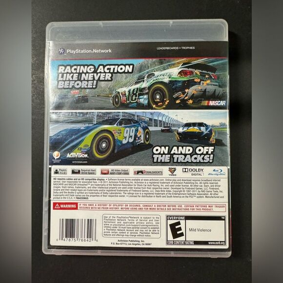 NASCAR Unleashed Racing (Sony PlayStation 3, 2011) PS3 Complete CIB - Picture 3 of 3